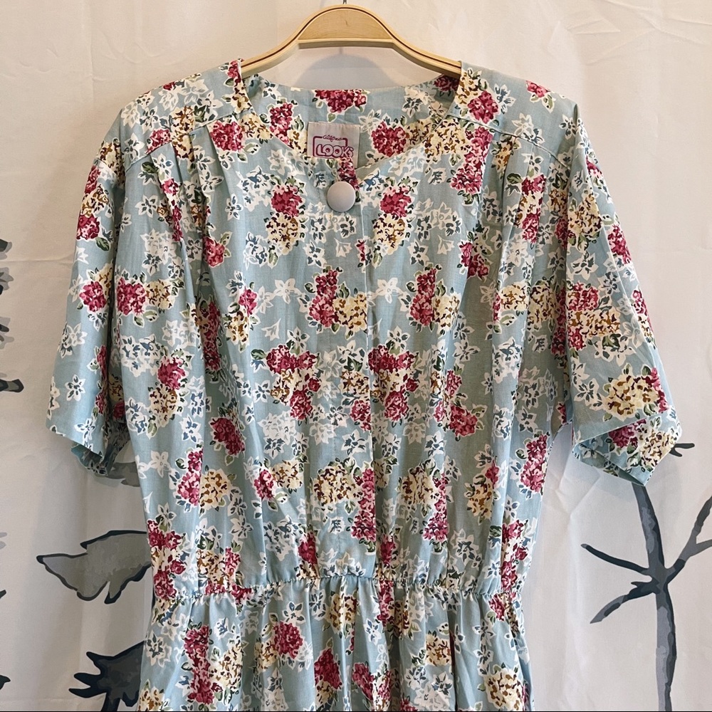 Vintage California LOOKS Cotton Floral Dress 16P
